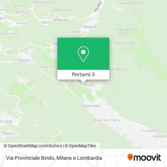 Mappa Via Provinciale Bindo