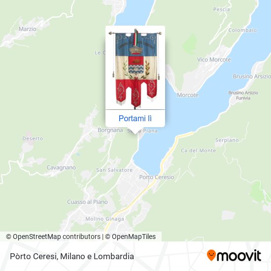 Mappa Pòrto Ceresi