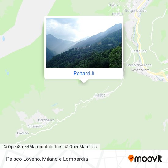 Mappa Paisco Loveno