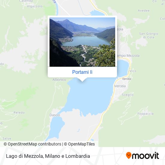 Mappa Lago di Mezzola