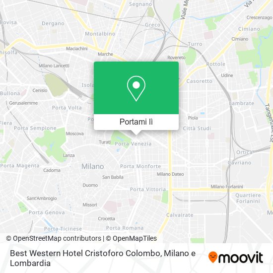 Mappa Best Western Hotel Cristoforo Colombo