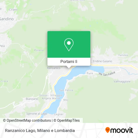 Mappa Ranzanico Lago
