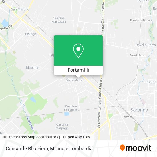 Mappa Concorde Rho Fiera