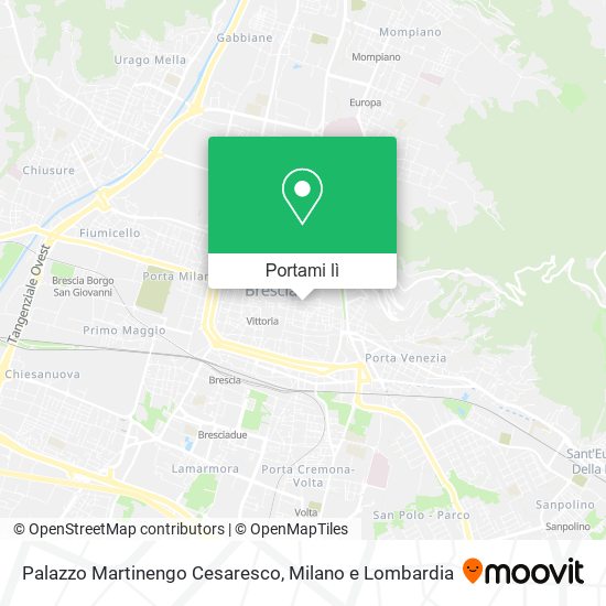 Mappa Palazzo Martinengo Cesaresco