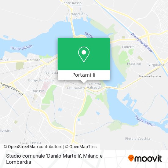 Mappa Stadio comunale 'Danilo Martelli'