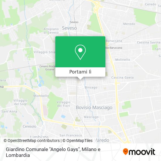 Mappa Giardino Comunale "Angelo Gays"