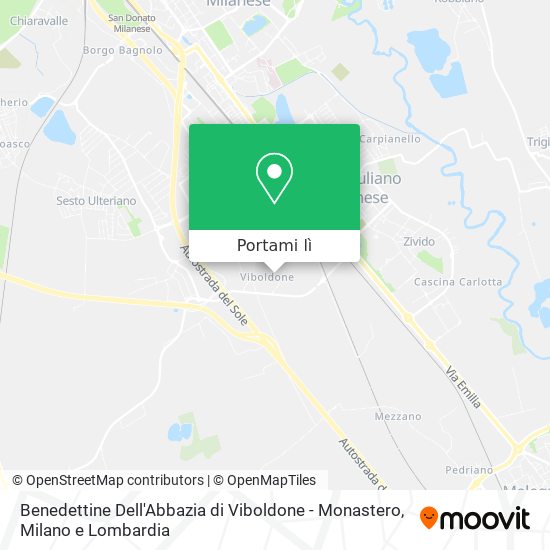 Mappa Benedettine Dell'Abbazia di Viboldone - Monastero