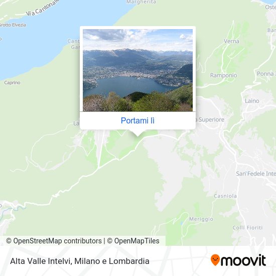 Mappa Alta Valle Intelvi