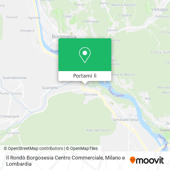 Mappa Il Rondò Borgosesia Centro Commerciale