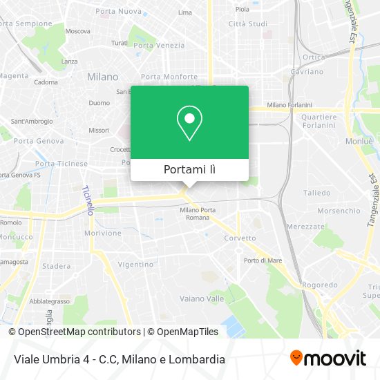 Mappa Viale Umbria 4 - C.C