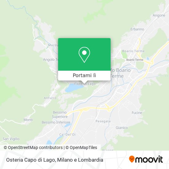 Mappa Osteria Capo di Lago