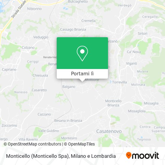 Mappa Monticello (Monticello Spa)