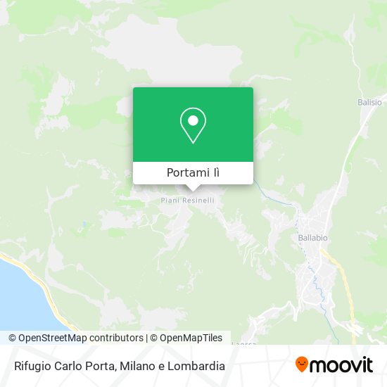 Mappa Rifugio Carlo Porta