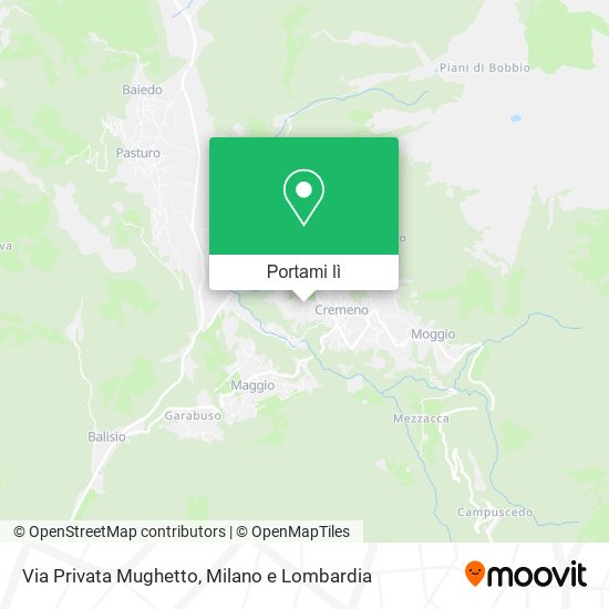 Mappa Via Privata Mughetto