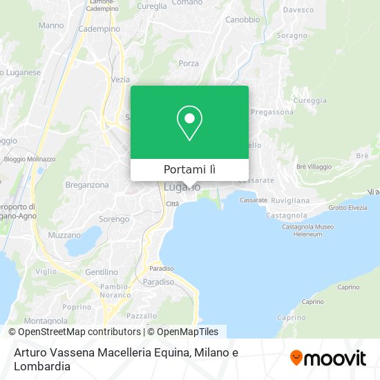 Mappa Arturo Vassena Macelleria Equina