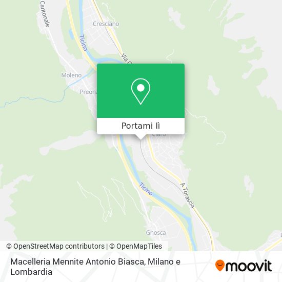 Mappa Macelleria Mennite Antonio Biasca