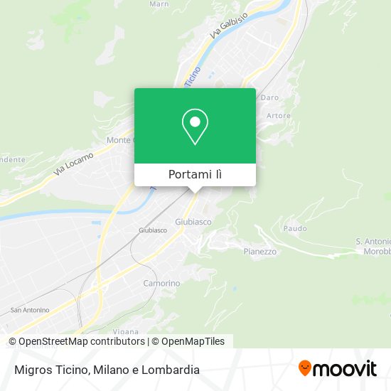 Mappa Migros Ticino