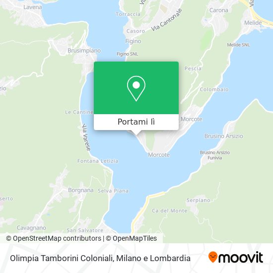 Mappa Olimpia Tamborini Coloniali