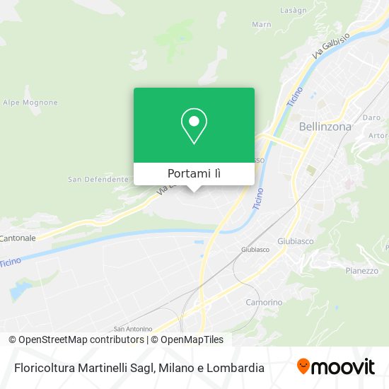 Mappa Floricoltura Martinelli Sagl