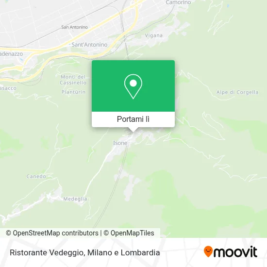 Mappa Ristorante Vedeggio