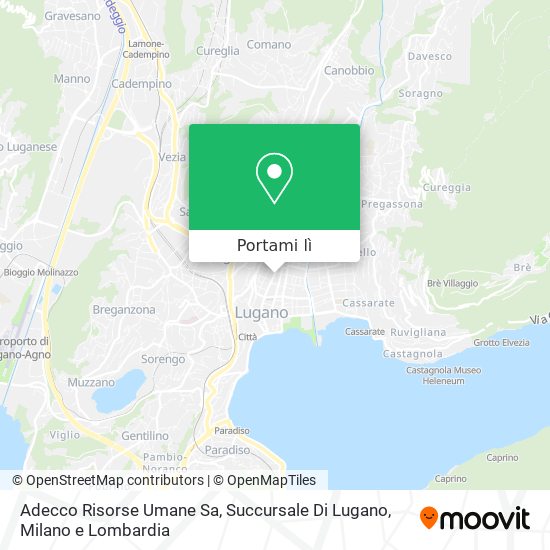 Mappa Adecco Risorse Umane Sa, Succursale Di Lugano