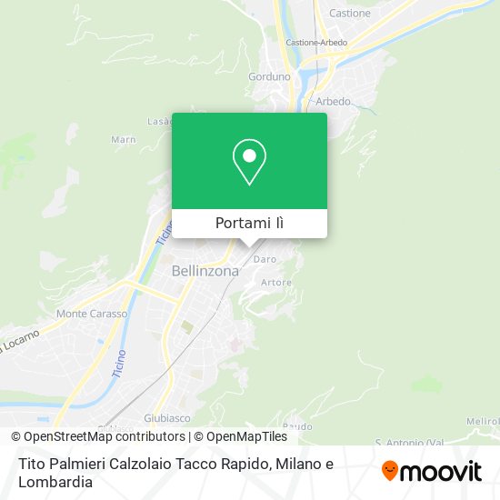Mappa Tito Palmieri Calzolaio Tacco Rapido