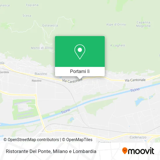 Mappa Ristorante Del Ponte