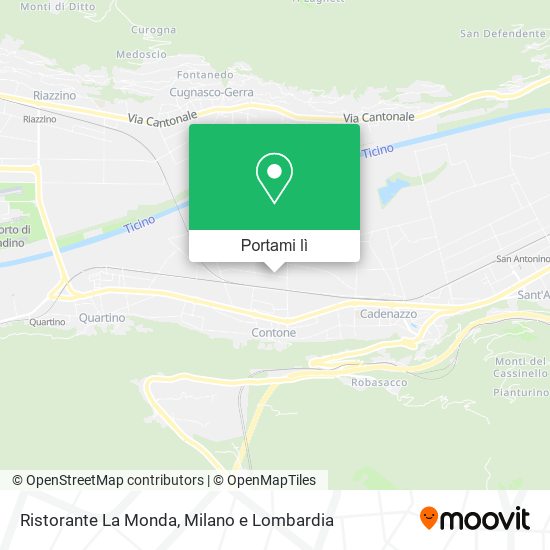 Mappa Ristorante La Monda