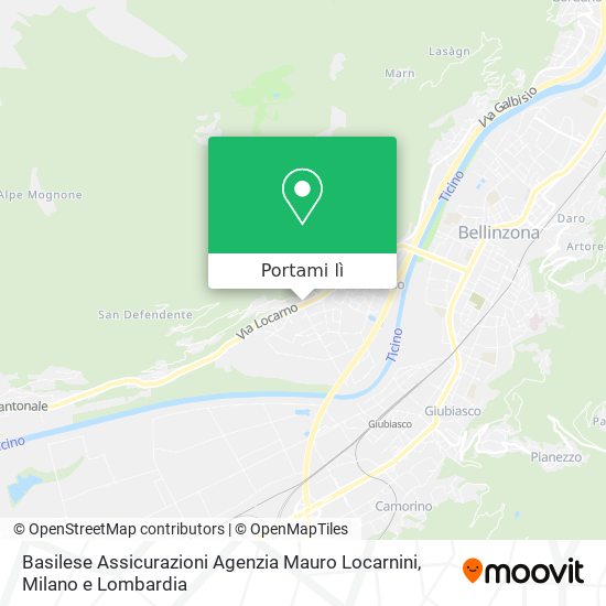 Mappa Basilese Assicurazioni Agenzia Mauro Locarnini