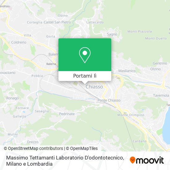 Mappa Massimo Tettamanti Laboratorio D'odontotecnico