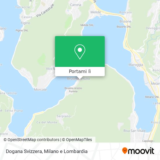 Mappa Dogana Svizzera