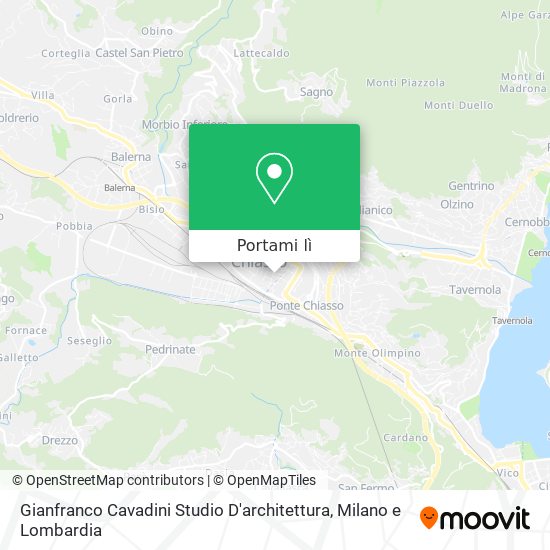 Mappa Gianfranco Cavadini Studio D'architettura
