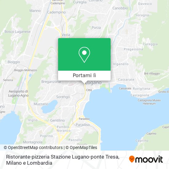 Mappa Ristorante-pizzeria Stazione Lugano-ponte Tresa