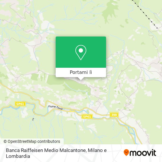 Mappa Banca Raiffeisen Medio Malcantone