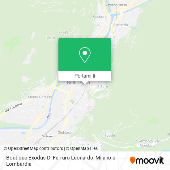 Mappa Boutique Exodus Di Ferraro Leonardo