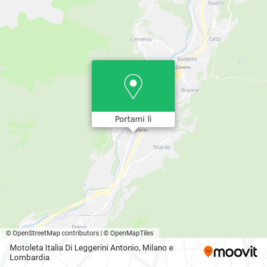 Mappa Motoleta Italia Di Leggerini Antonio