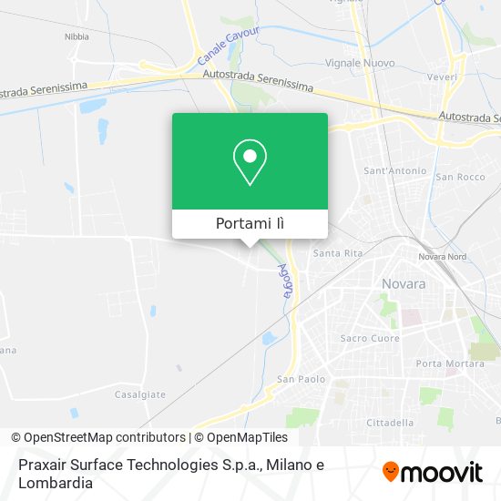 Mappa Praxair Surface Technologies S.p.a.