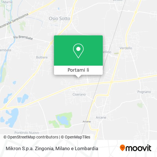 Mappa Mikron S.p.a. Zingonia