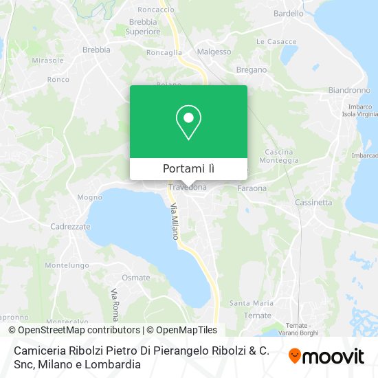 Mappa Camiceria Ribolzi Pietro Di Pierangelo Ribolzi & C. Snc