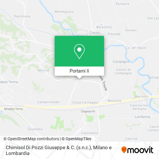 Mappa Chimisol Di Pozzi Giuseppe & C. (s.n.c.)