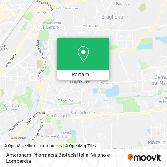 Mappa Amersham Pharmacia Biotech Italia