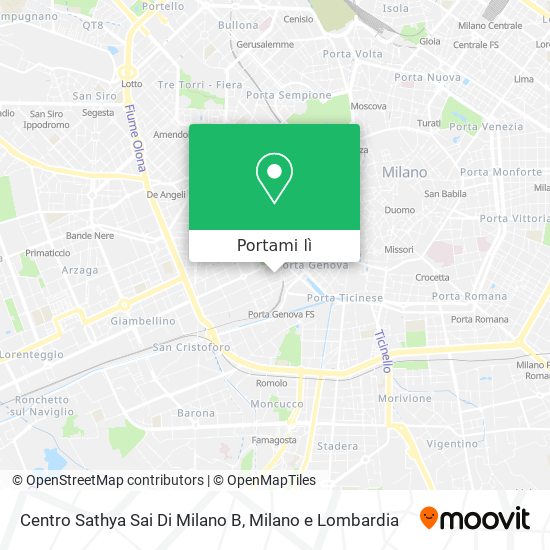 Mappa Centro Sathya Sai Di Milano B