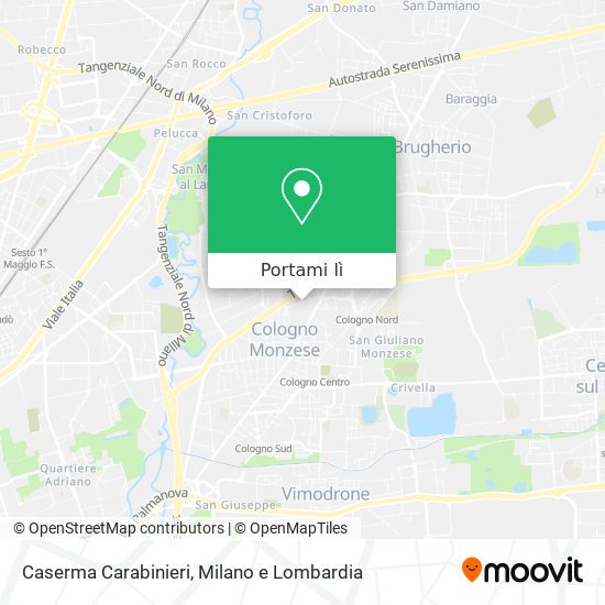 Mappa Caserma Carabinieri