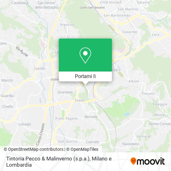 Mappa Tintoria Pecco & Malinverno (s.p.a.)