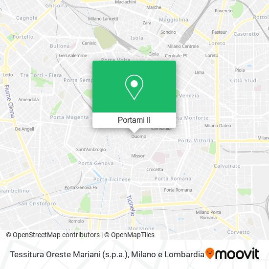 Mappa Tessitura Oreste Mariani (s.p.a.)