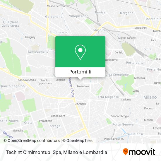 Mappa Techint Cimimontubi Spa