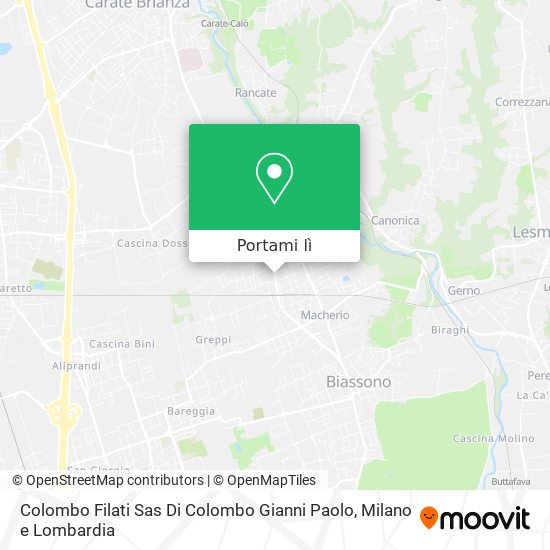 Mappa Colombo Filati Sas Di Colombo Gianni Paolo