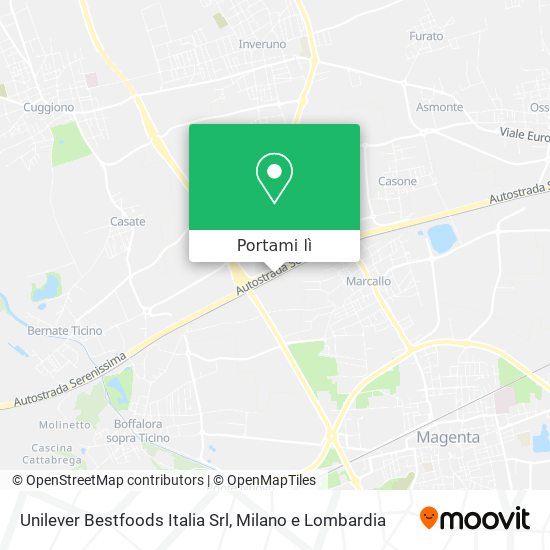 Mappa Unilever Bestfoods Italia Srl