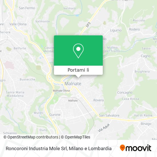 Mappa Roncoroni Industria Mole Srl