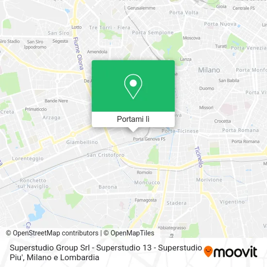 Mappa Superstudio Group Srl - Superstudio 13 - Superstudio Piu'